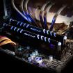 Avexir Core: Speichermodule mit blauen LEDs als Leistungsindikator