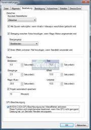 Grafikkarte beschleunigt Videoschnitt - CUDA und Ati-Stream sei dank. Die Aktivierung der Cuda-Filter ist gut versteckt.