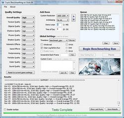 Download: Benchmark-Tool für Crysis