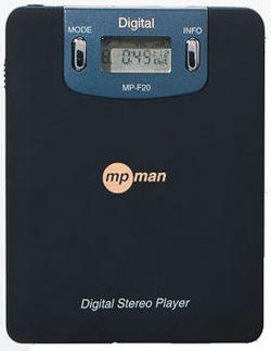 Saehan MPMan F10:32 MiByte Speicher für MP3s.