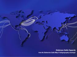 Untersee-Verkabelung des Internets (Bild Telegeography)