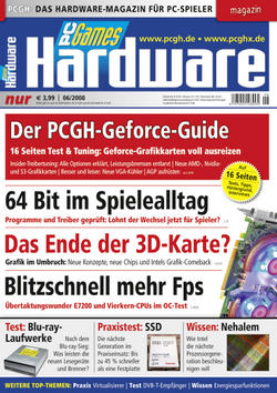 Cover der aktuellen PCGH-Ausgabe 06/2008