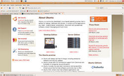 Derzeit wirbt Ubuntu noch mit dem Firefox 3.