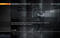 James Bond 007 - Quantum of Solace: Das Grafikmenü