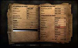 Far Cry 2: Das Grafikmenü
