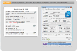 Übertaktungsergebnisse des Core i7-920. (Bild: xtremesystems)