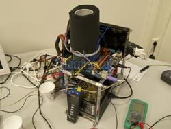 Das System wurde während der gesamten Tests mit Trockeneis im offenen Aufbau betrieben.