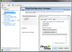 Altes und neues Physx-Control-Panel