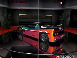 Ati-Techdemo zur Radeon 9700: Car Surface Shader mit Cube Environment- und Normal-Mapping