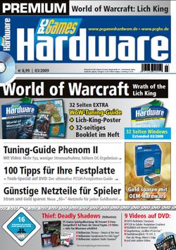 Cover der PCGH Premium 03/2009 zu WoW: Wrath of the Lich King