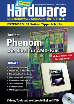 Startseite des Extended-Teils in der PCGH 05/2009: Tuning AMD Phenom II