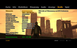 GTA 4 v1.030 (100% Sichtweite, maximale Details): Mit 2 GiByte VRAM kein Problem