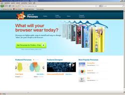 Firefox Personas Startseite