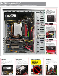 Details: PCGH-Phenom-II-PC; bitte beachten Sie: Bei der Revision 2.0 kommt eine Radeon HD 4890 zum Einsatz!