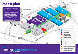 Gamescom 2009: 20.-23.08.2009, Hallenplan