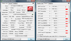 Die wichtigsten Informationen zur Sapphire HD 4890 Atomic zeigt GPU-z
