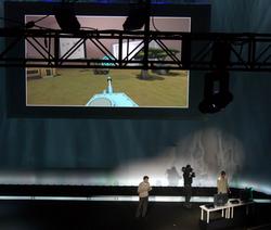 Sony auf der E3 2009 bei der Präsentation der neuen Playstation-3-Bewegungssteuerung