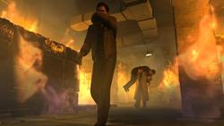 Mafia 2 - Die gezeigte Version beherrscht offensichtlich kein Anti-Aliasing, die Schatten sind pixelig und wirken grob aufgelöst und die Explosionen muten mickrig an. Dem gegenüber stehen fantastisch animierte und texturierte High-Polycount-NPCs sowie eine Stadt, welche doppelt so groß ist wie die aus Mafia: City of Lost Heaven.