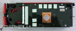 AMD Evergreen RV870 Kühlerrückseite.