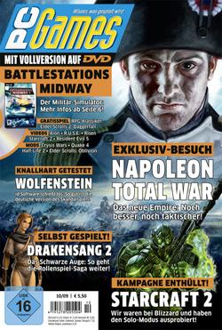 Die PC Games 10/09 mit der Titelstory Napoleon: Total War.