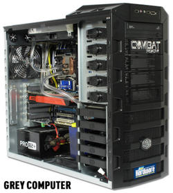 Auch der zweite Wakü-PC wird von Grey Computer gebaut.