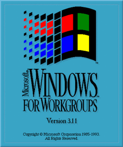 Startbildschirm von Windows for Workgroups 3.11
