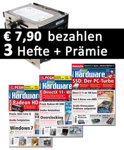 7,90 Euro für 3 Hefte + Hardware-Prämie