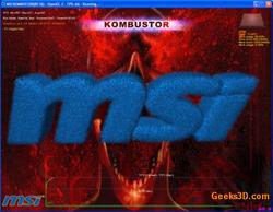 Das Grafikkarten-Tool Kombustor von MSI dient wie der bekannte Furmark als Stresstest für ihren Pixelbeschleuniger. (3)