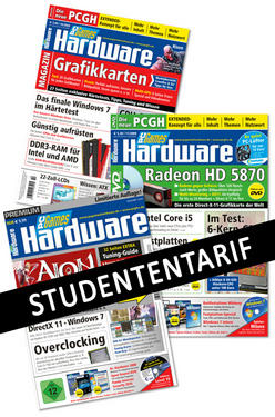 Als Student lesen Sie die PC Games Hardware 20 Prozent billiger.