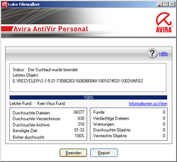 Avira Antivir 10 erster Test (2)