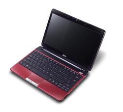Acer Aspire One 752 in Rubinrot.