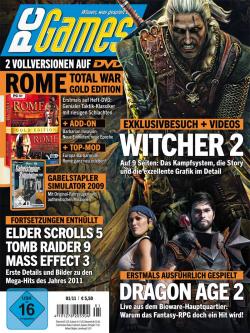 Die PC Games 1/11 ist ab Mittwoch, 29. Dezember, bei den Zeitschriftenhändlern zu haben.