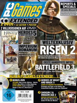 Die PC Games Extended enthält nicht nur zwei DVDs, sondern außerdem 32 Extra-Seiten sowie ein exklusives Wendeposter mit genialen Motiven (Dragon Age 2, Shogun 2).