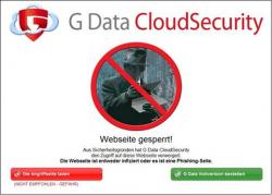 G-Data Cloud Security:: Webseiten-Block