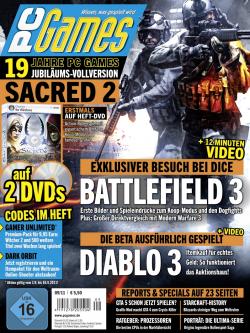 Die PC Games 9/11 enthält als kleines Geburtstagsgeschenk die Vollversion von Sacred 2: Fallen Angel auf zwei (!) DVDs.