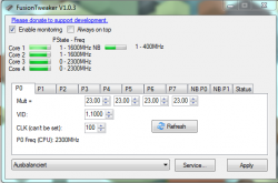 Fusion-Tweaker 1.05 im Download: Tuning-Tool für AMD A-, C- und E-Serie 