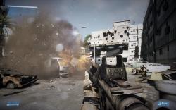 Battlefield 3: Grafikkarten-Testszene (nicht 1:1 abgelichtet)
