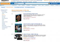 Blu-ray-Neuerscheinungen bei Amazon