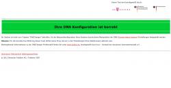 DNS-Changer bei www.dns-ok.de testen: Alles auf Grün!