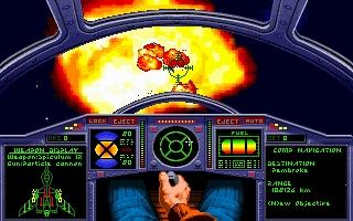 Unter dem Titel Special Operations 1 folgte auch hier schon bald die erste Missions-Disk mit neuen Aufgaben und Raumschiffen.
Wing Commander 2 - Vengance of the Kilrathi: Special Operations 1,1991 (Bild: Mobygames.com)