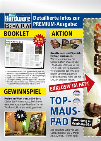 Die Premium-Ausgabe der PCGH 12/2008 zu Far Cry 2 erscheint am 05.11.2008 im Handel.