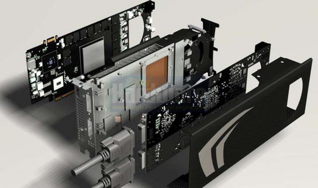 Explosionsdiagramm Geforce GTX 295 aus Nvidia-Vorlage