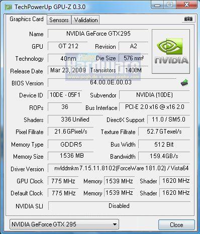 Angeblicher GPU-z-Shot (Jpg) aus einer Leser-Email.
