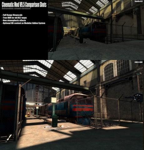 Cinematic Mod 9.5: neue Vergleichsbilder des Half-Life 2 Texturmods (2)