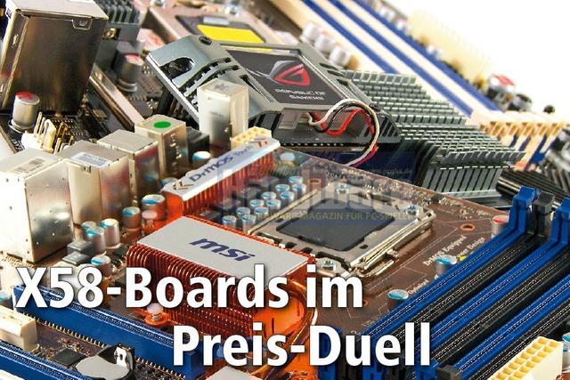Sechs X58-Mainboards für Core i7 ab 180 Euro im Test - Vorschau auf PCGH 04/2009