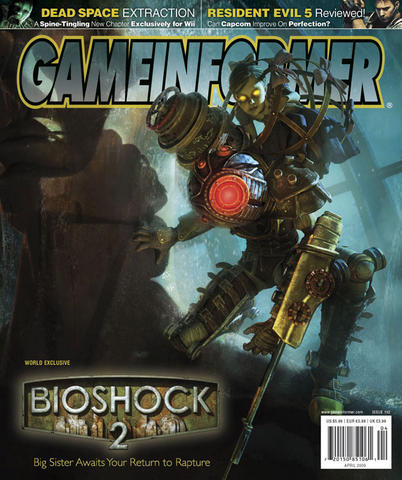 Bioshock 2 auf dem Cover von Gameinformer