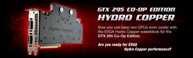 Evga Geforce GTX 295 CO-OP Edition mit Waterblock
