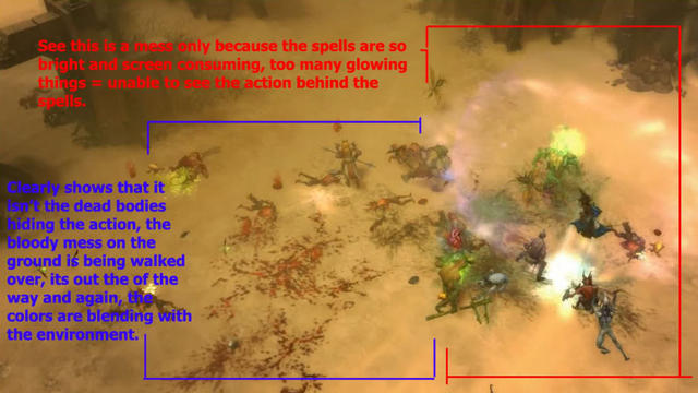 Die Grafik-Effekte in Diablo 3 sind zu hell, meint ein User aus dem BattleNet-Forum. (1)