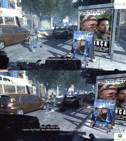 Call of Duty 6: Moder Warfare 2 aus PS3 und Xbox 360 im Vergleich