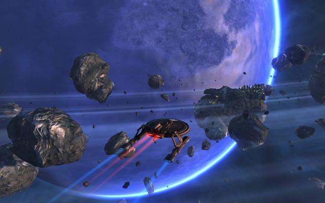 Star Trek Online: Grafik-Top - Obwohl der Weltraum eigentlich dunkel und leer ist, präsentiert Star Trek Online immer wieder schön gestaltete Sektoren.